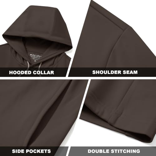 Image of M MAELREG Hoodies for Men Golf Fleece Hooded Sweatshirts Dry Fit Athletic Lightweight Casual Midlayer Mens Hoodies Pullover
