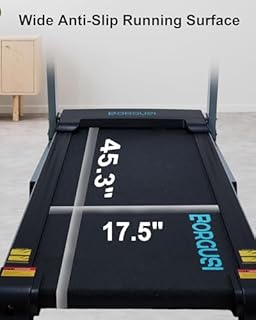 BORGUSI Auto Incline Treadmill with 300 LBS Capacity, 3HP Folding Electric Treadmills for Home, Running Machine with 17.5 Wide Belt, Shock Absorption, 36 Preset Programs, Bluetooth Speaker, Grey