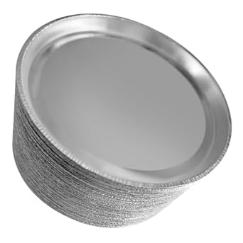 Aluminium Sample Pans Laboratory Aluminum Foil Weighing Pan Moisture Analyzer Disposable Sample Pan Diameter 50 Pieces/Box 90MM Aluminium Sample Pans Toledo