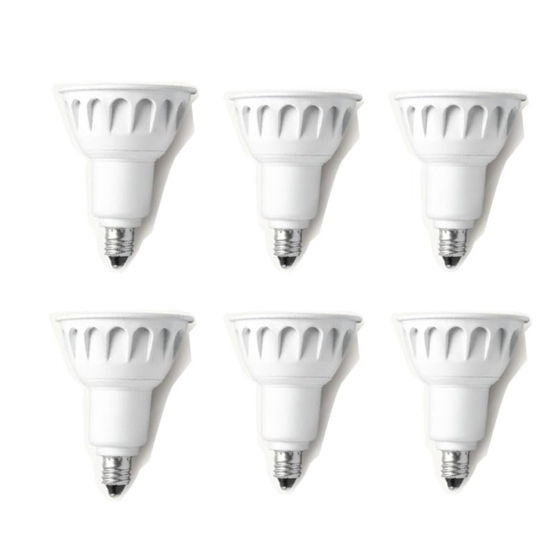 E11口金 LED電球 スポットライト 昼白色 6W 60W形相当 5000K6W 680lm 40°配光角 集光タイプ スポットライト 密閉型器具対応 ダクトレール照明 間接照明 商業照明 看板 ダイニング リビング照明 調光不可 6個セット (昼白色, ホワイト 6個入)