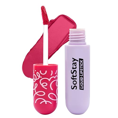 Image of Soft Stay Transferproof Liquid Lipstick| Hydrating, Highly Pigmented and Light Weight (Fuchsia, 12)