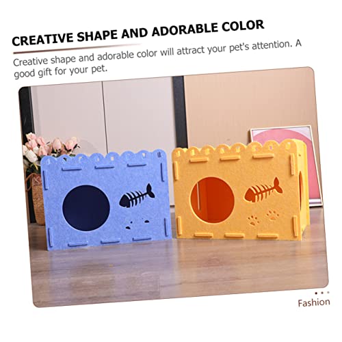 ORFOFE maca de gato removível casa de gato casa de dormir de gato Casa de estimação respirável Casa