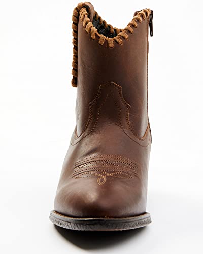 Shyanne Women's Sawyer Dolly Terra Cowboy Fashion Booties Round Toe Cognac #TOP3