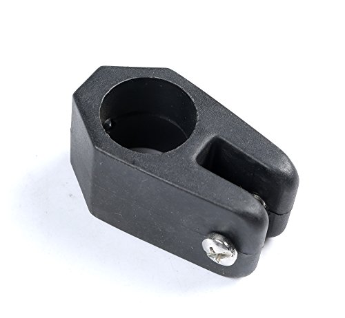 Mxeol Bimini Top Fittings Jaw Slide Black Nylon Hardware Pair (Black, 7/8 Inch) #TOP5