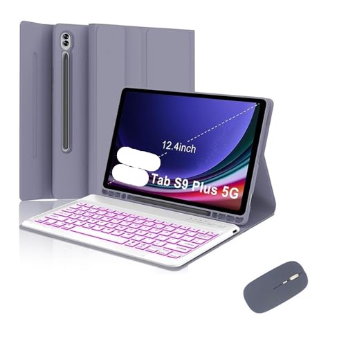 Étui clavier détachable Samsung Tab S9 FE Plus pour travailler au café ou en voyage