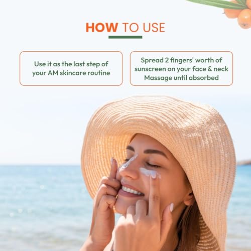 Generic Sea Buckthorn Sunscreen Gel SPF 50 PA+++ | Broad Spectrum UVA, UVB & Blue Light Protection | Non-Greasy, No White Cast & Dermatologically Tested | For Men & Women | All Skin Types (80g)