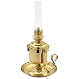 Lieferumfang: 1 Petroleumlampe mit Brenner, Glaszylinder, Docht und Kardangelenk