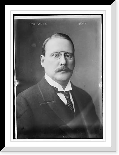 Historic Framed Print, Leo Vogel, portrait bust, 17-78" x 21-78"