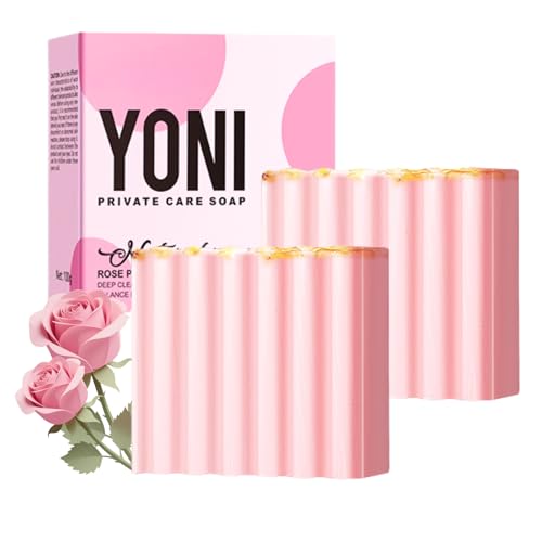 2PCS YONI Soap Bar for Women-Ph Balance Feminine Wash,Rose Body Wash for Feminine Intimate,Rose Body Odor Soap,Moisturizing,Eliminates Odor,Shower Soap Bar,Take Care of Your Health