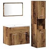 【Points forts de qualité et de commodité】 Fabriqué en bois d'ingénierie durable, cet ensemble assure une stabilité sur le long terme. Son design mural économise de l'espace tout en offrant efficacité et facilité d'utilisation. Les portes affleurantes apportent une finition lisse, tandis que les poignées en métal augmentent la praticité. Ces éléments mettent l'accent sur un style moderne et promettent d’embellir votre salle de bain.