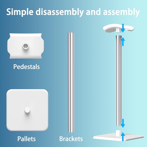 Image of Headphone Stand - Headset Stand with Aluminum Hanger, Headphone Holder for AirPods Max, Sony, Bose, Beats and More (White)