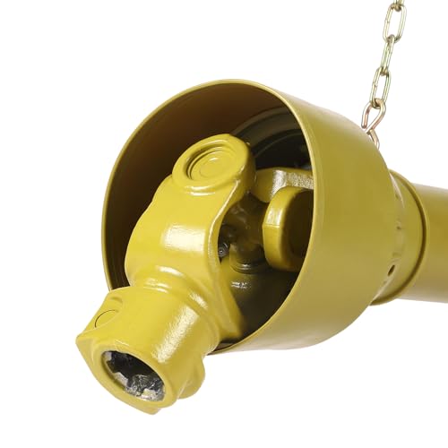 PTO Shaft 1 3/8" PTO Drive Shaft, Round Ends PTO Driveline Shaft, 6 Spline End Tractor, Brush PTO Shaft, Yellow PTO Shaft for Finish Mower, Rotary Cutter,43"-61", Yellow by EliteEdge - Image 7