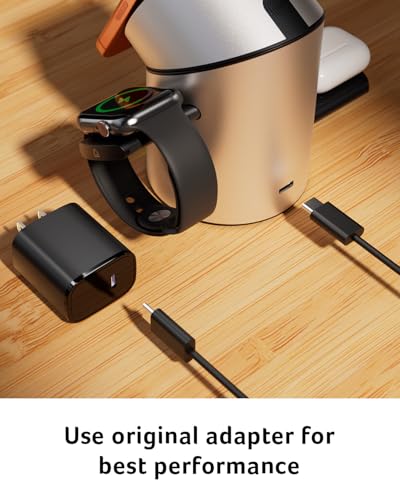 Acer 3 in 1 Wireless Charging Station for Apple, Strong Magnetic Charger for iPhone, Magesafe Charger, Fast Charger Stand Compatible with iPhone 17, Apple Watch, AirPods (Non-Battery, with Adapter) - image 8