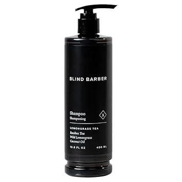 World Amenities Blind Barber Hair Shampoo - Rooibos Tea Fragrance Moisturizing Shampoo with Invigorates Senses - 13.5 fl oz Pump Bottle