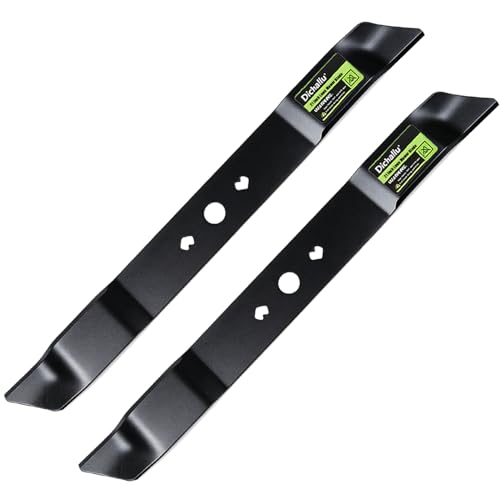 Dichallu 21 inch Mower Replacement Blade for Kobalt/Greenworks C3208101 MO40L4413 MO40L03 MO48L4422 (Black 2 Pack)