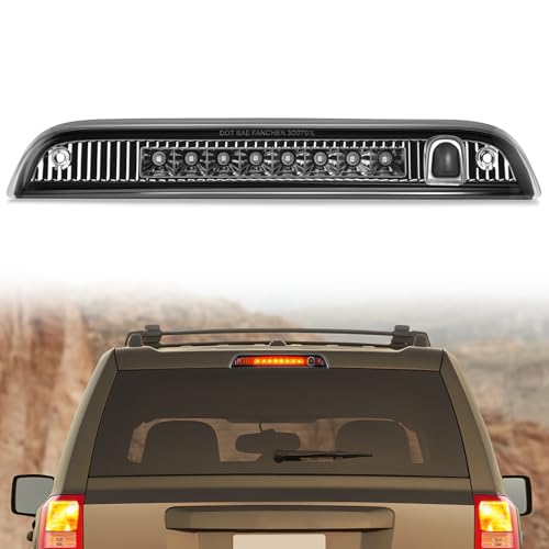 Image of Nilight Third Brake Light Tail High Mount 3rd Stop Lights Smoked Lens Compatible with Jeep Patriot 2007 2008 2009 2010 2011 2012 2013 2014 2015 2016 2017 Van SUV Rear Center Cab Lamp