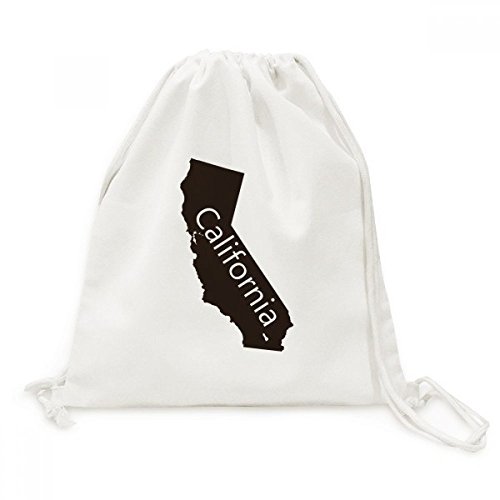 Sac cordon Californie toile voyage léger sac à dos pliable pratique