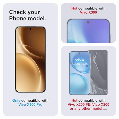 Image of Military-Grade Gorilla Tempered Glass For Vivo X300 Pro (6.78 Inch) With Installation Kit | Edge to Edge Coverage | Black