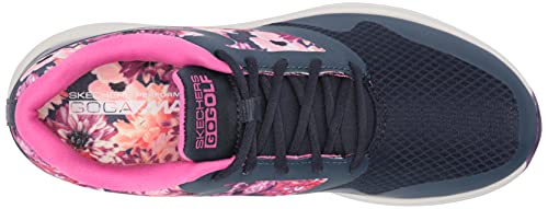 Skechers Women's Max Golf Shoe, Navy/Multi Flower Print, 9.5 #TOP4
