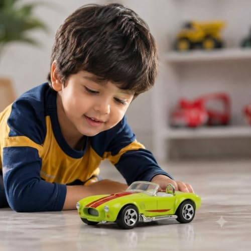 Image of Premium 1:64 Scale Die Cast Metal Sports Model with Free Rolling Wheels, Realistic Mini Metal Car, Green Color Finish, Collectible Display Vehicle, Gift for Kids & Car Enthusiasts
