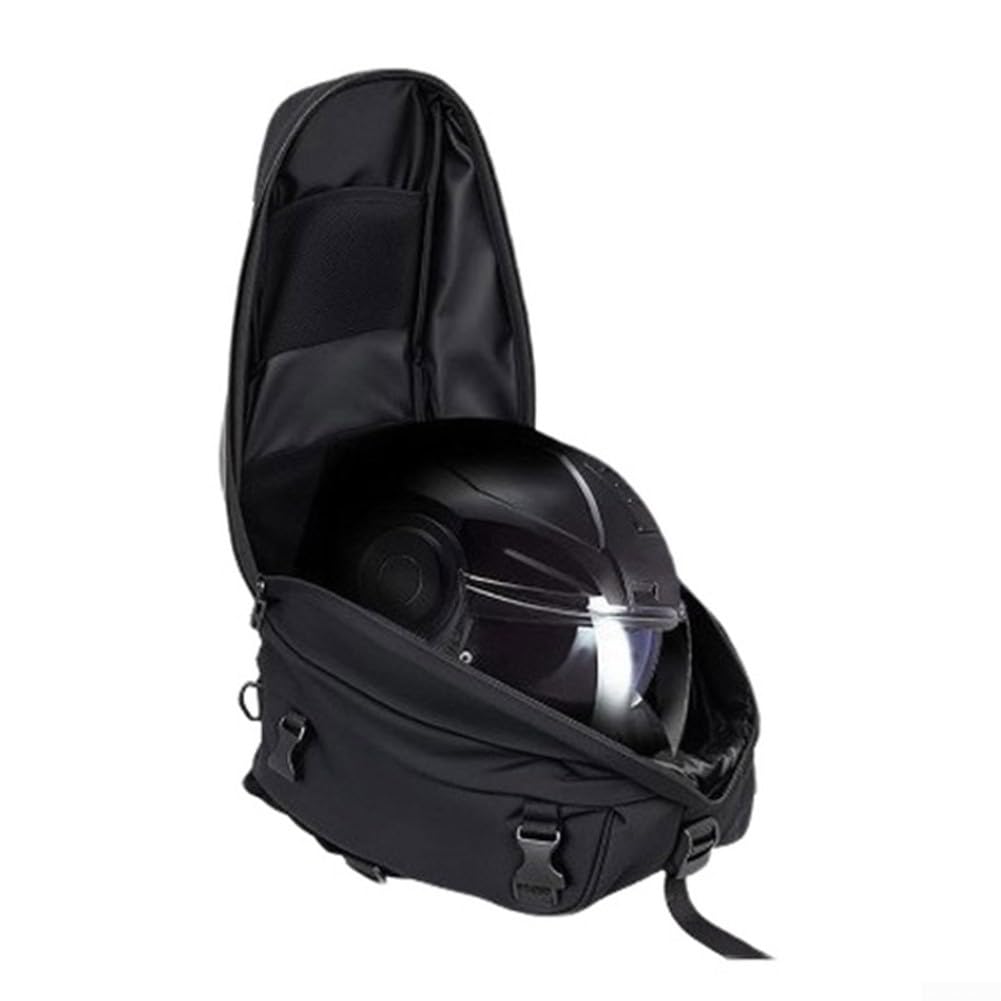 Riflettente Moto Tail Bag Nero Impermeabile | Dimensioni 43,2 x 29 x 20,1 cm, peso leggero 500 g, si adatta alla maggior parte delle biciclette, spostamenti quotidiani
