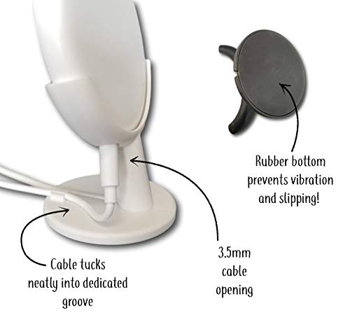 Dot Genie Echo Input Mount Stand Pedestal for Home Theater. Improves Microphone Response. Improves Visibility. Improves Appearance (Black) - Thumbnail 4