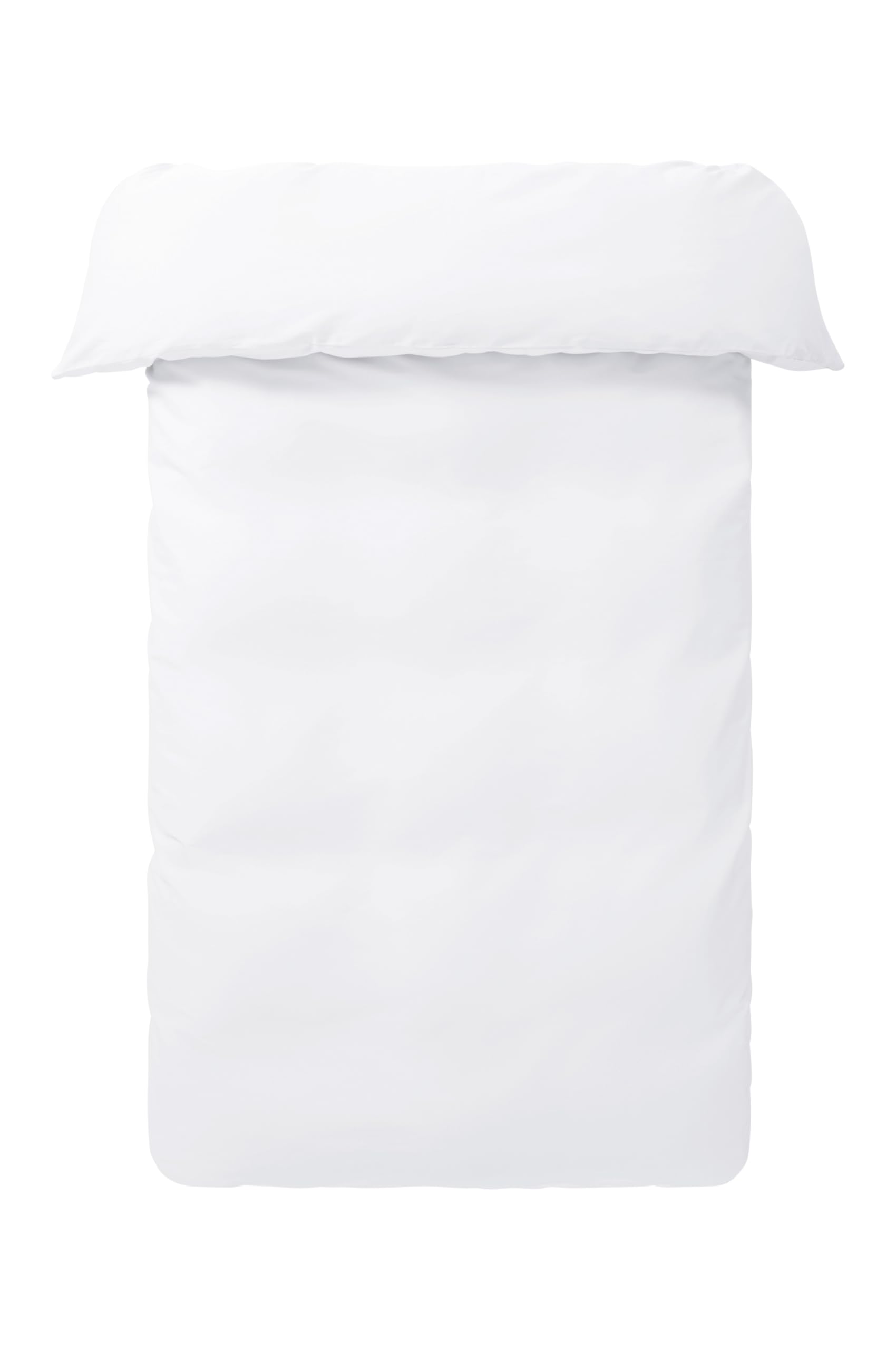 Jotex Zack Satin Duvet Cover Exclusive Satin Made from Organic Cotton GOTS Certified Duvet Cover - White 200 x 220 cm