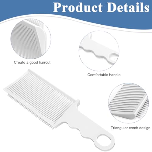 Image of SANNIDHI 2 Pcs Barber Fade Comb for Hair Cutting, Curved Styling Tool | Guides Clippers for Even Blending, Curved Positioning Supports Short Haircut Detailing, Suitable for Home or Salon Use