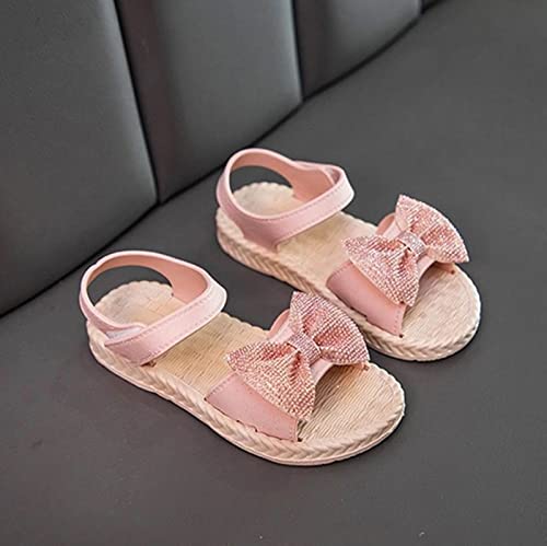 Toddler Kids Infant Girls Soild Bowknot Princress Shoes Soft Sole Non Slip First Walkers Closed Toe Sandals for Kids4