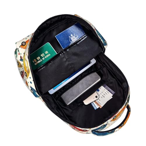 Playful Car Backpack, School Laptop Travel Polyester Funny Colorful Cars Backpacks for Women Kids, Work Sports Back Pack Casual Daypack, Lightweight Rucksack Gifts for Hiking Camping Gym4
