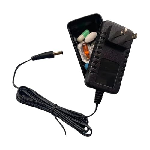 Déviation de prise murale, fausse boîte de dérivation de prise de chargeur, Coffre-fort de dérivation de chargeur de prise murale, Support de stockage d'argent en forme de fausse prise pour voyager, a