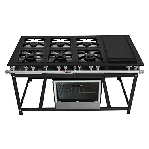 Fogão Industrial 6 Bocas 30x30 Baixa Pressão Perfil 7 Chapa Bifeteira Forno Tampa Vidro