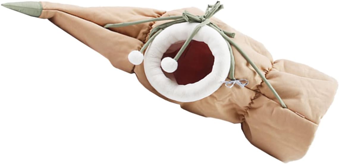 Cat Tunnel Bed Hammock Cozy Sleeping Bag Pet Nest Bed for Indoor Cats Christmas