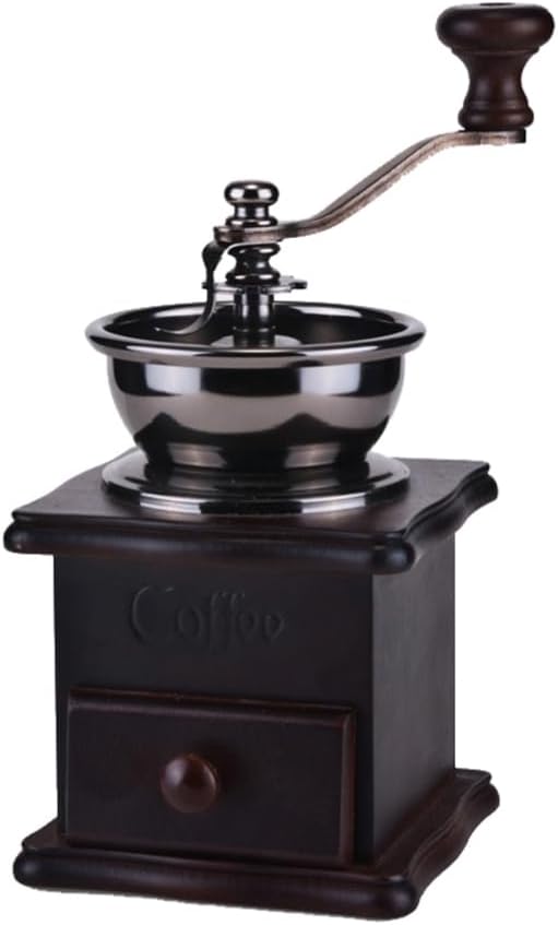 STOBAZA Coffee Grinder Hand Burr Manual Bean Hand Wooden Burr Mill for Beans for Coffee Enthusiasts