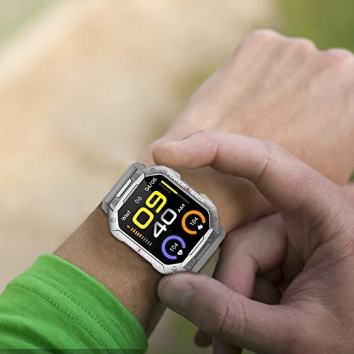 YTGER-Relojes-Deportivos-para-Mujer-Reloj-Inteligente-HD-de-Pantalla-tactil-Completa-de-183-Pulgadas-con-frecuencia-cardiaca-sueno-Contador-de-Pasos-Rastreador-de-Actividad-a-Prueba-de-Agua