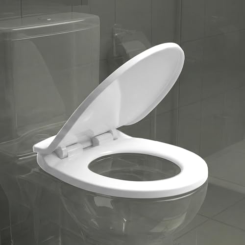 Image of Wassmist Toilet Seat Cover Set (Soft Close) Durable Toilet Seat Cover | Fits Most Standard EWC Commodes | Premium Finish