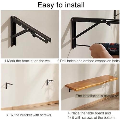 Table pliante murale pour optimiser une petite buanderie étroite - 8
