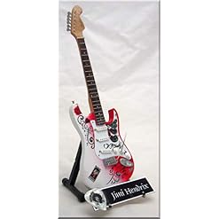 JIMI HENDRIX Guitare Miniature avec médiator Monterey Pop - Les Beatles, Paul McCartney, John Lennon, RIngo Starr, George Harrison