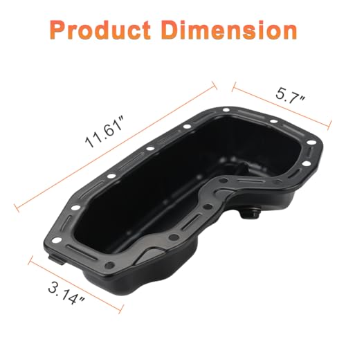 Image of Engine Oil Pan with Drain Replacement for 5184407AF 264-358