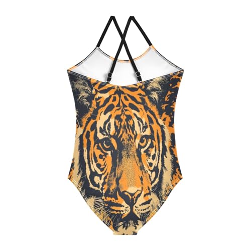 Tiger Girls One-Piece Swimsuit Beach Bathing Suit2