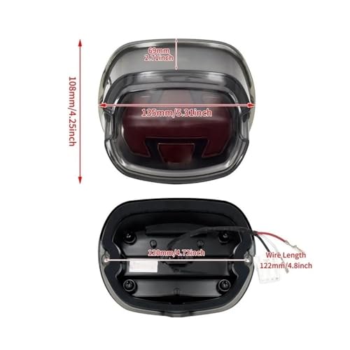 Feu de freinage moto led pour remplacer un eclairage faible