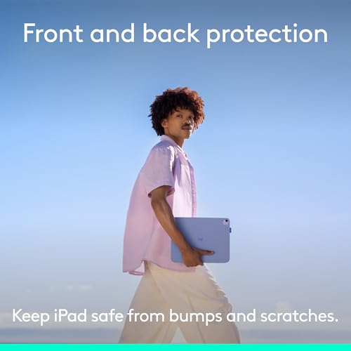 Image of Logitech Flip Folio Keyboard Case iPad Pro 13 inch M4 & M5 Air M2 - Lilac
