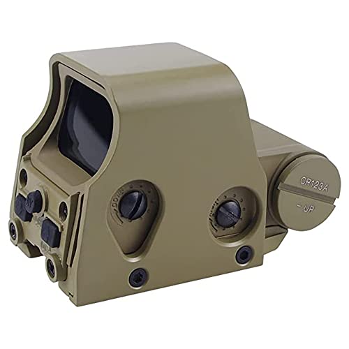 Metal 553 Red Green Dot Sight/558 Holographic Reflex Sight Optical Scope Replica Scope w/NV Function, with 20mm Rail Mount, Fit for G33 G43 3X Magnifier, Outdoor Hunting Accessories