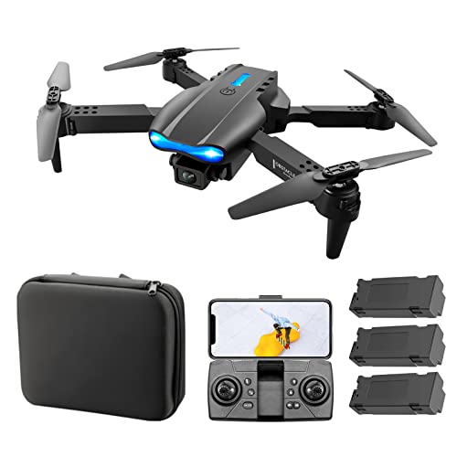 Moniss Drone RC com câmera 4K Quadcopter RC com câmera dupla com função Trajetória para evitar obstá
