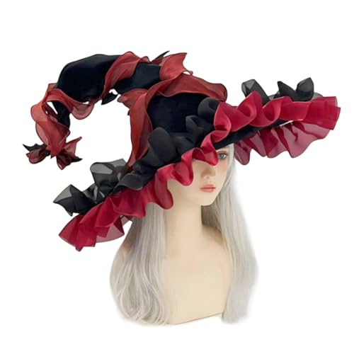Chapeau de sorcière réglable pour fête d'Halloween et soirées déguisées en famille