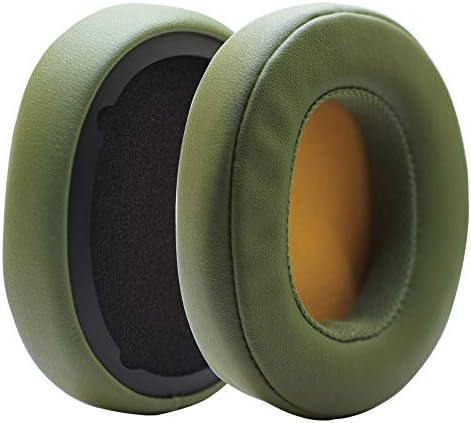 Poyatu Earpads for Skullcandy Crusher Bluetooth Wireless Crusher EVO ANC Headphones Replacement Ear Cushions Hesh 3 / EVO/ANC Venue ANC Ear Pads Repair Parts(Olive Green)