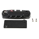 Almencla TSA Approved Luggage Locks, Replacement 3 Digit Combination Padlocks Retrofit Code Lock, Black HD-011A