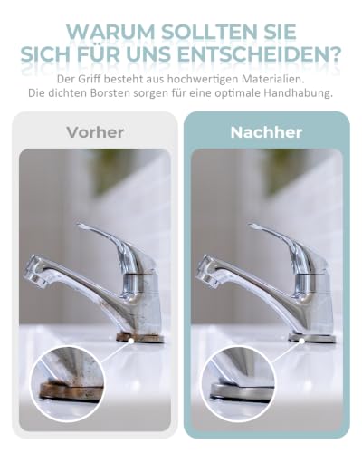 Sxhyf Fugenbürste Hartborsten - Multifunktionale Reinigungsbürste Bad – Ansicht 4
