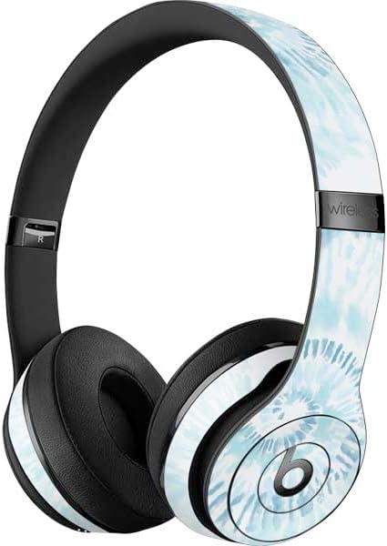 Skinit Decal Audio Skin Compatible with Beats Solo 3 Wireless - Blue and White Tie Dye Design