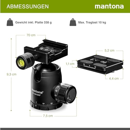 Mantona Fortress 34 Testa A Sfera Per S1-3410AF - 8